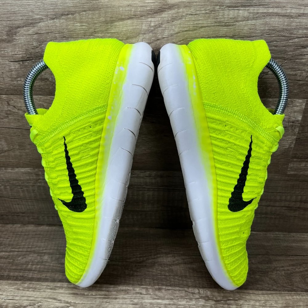 Nike Free RN Flyknit Yellow Womens US Size 10 EUR 42 842546-700 Running Shoes - Picture 6 of 10
